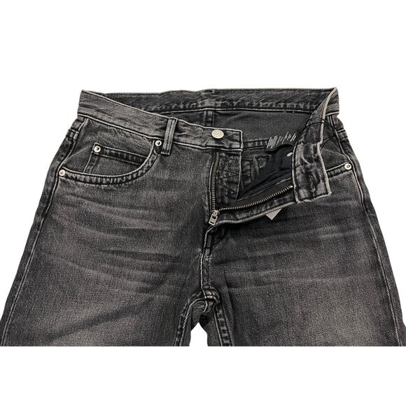 12-95 HELMUT LANG Men's Mr.87 Jeans Straight Coal Wash Black Size 30 - Picture 3 of 10